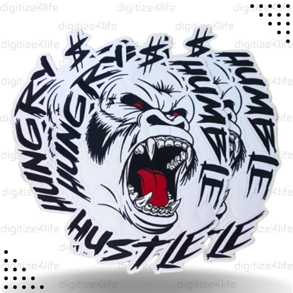 Shouting Monkey Embroidered Patch