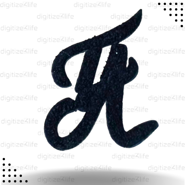 T and A Design Letter Chenille Patch