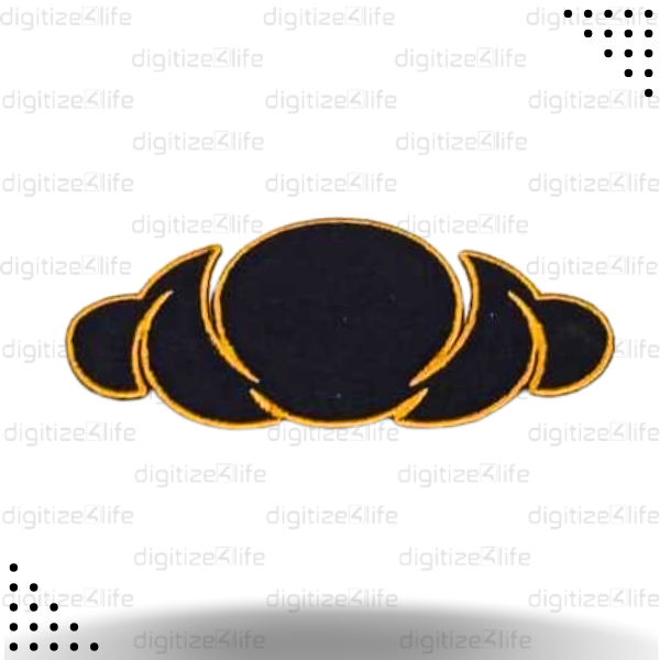 Black Cloud Embroidered Patch