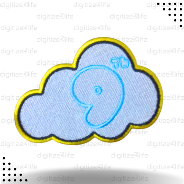 9th Cloud Embroidered Patch
