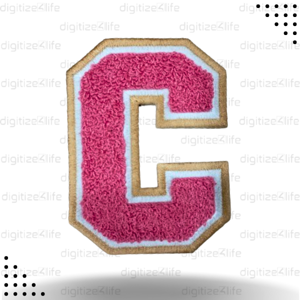 Letter C Chenille Patch